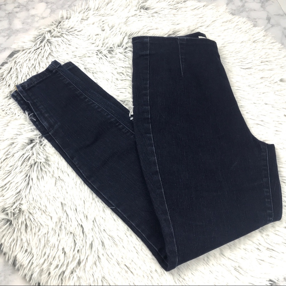 A New Day Dark Wash Zipper Ankle Jeggings EUC